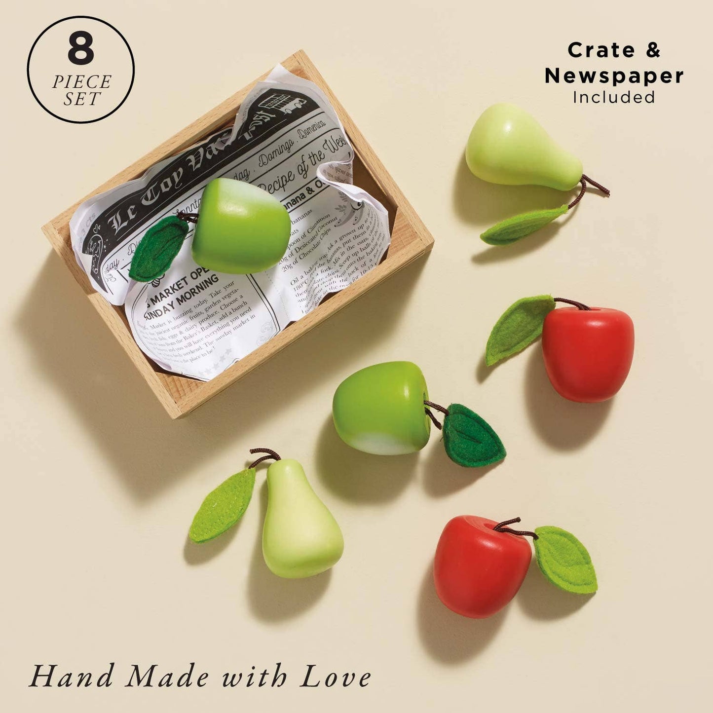 Orchard Fruits Wooden Market Crate