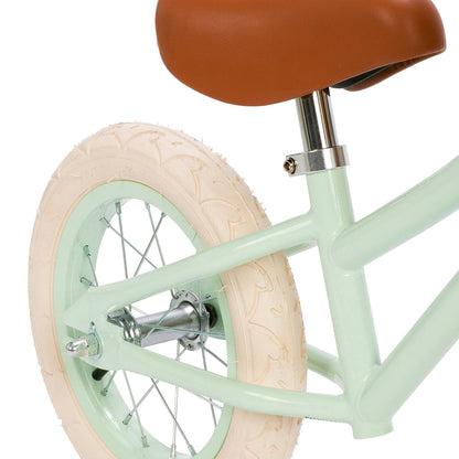 BANWOOD BALANCE BIKE 12" FIRST GO VINTAGE - PALE MINT