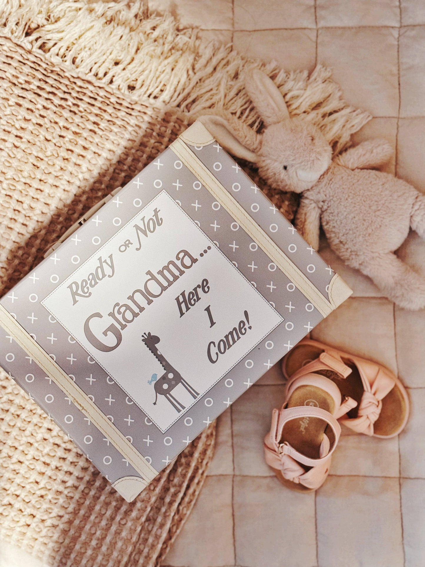 Gray Grandma Suitcase