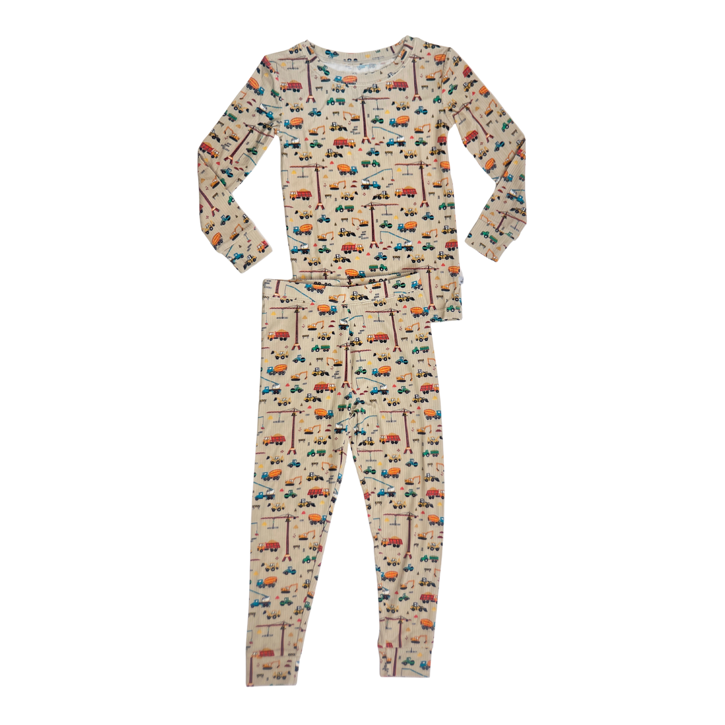 Ribbed Bamboo Two-Piece Set — Sand Construction