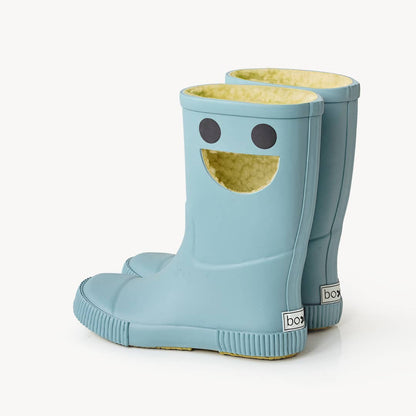 WISTITI Kids Rain Boots, Thermal, Eco Rubber - Platine