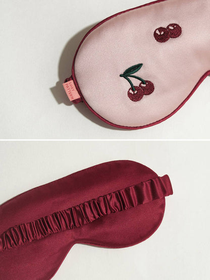 "Lost Cherries" Silk Sleep Eye Mask