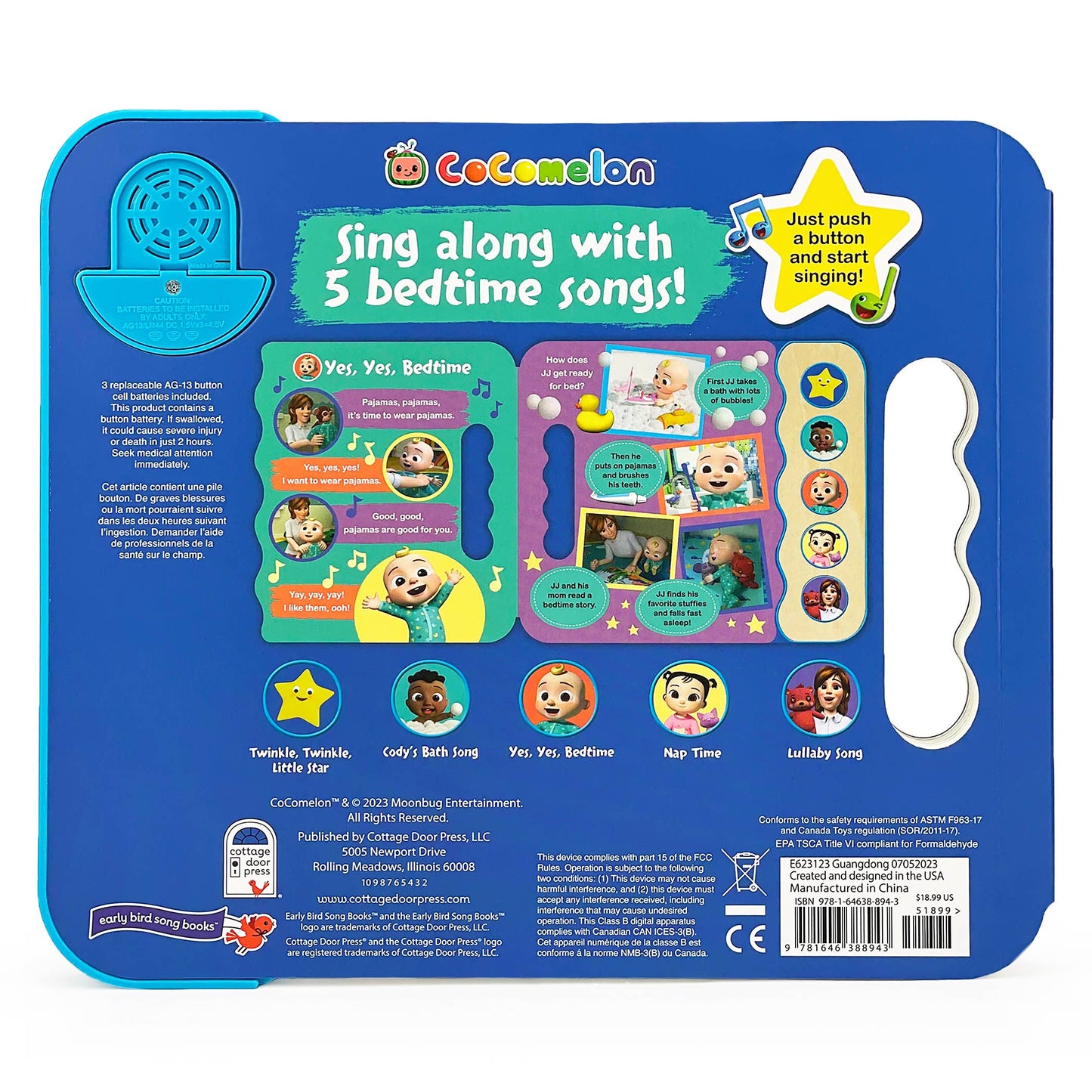 CoComelon Yes, Yes, Bedtime Song Sound Book