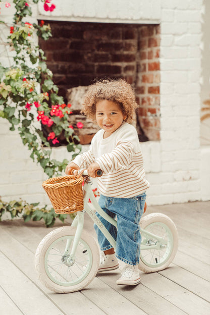 BANWOOD BALANCE BIKE 12" FIRST GO VINTAGE - PALE MINT
