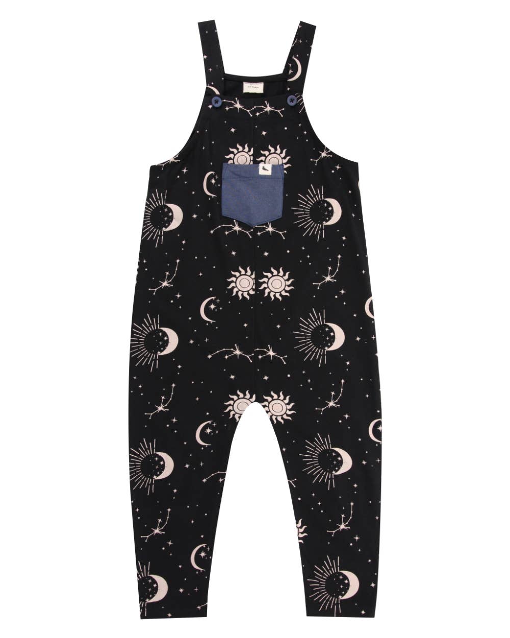 Astrology Dungaree: Black / 1-2 Years