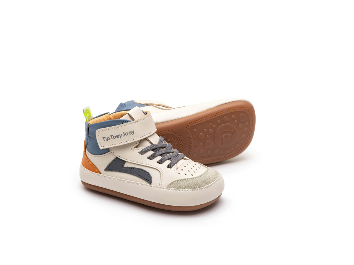 Toddler Sneakers Landy High-Top - Tapioca/ Slate Blue/ Tangerine