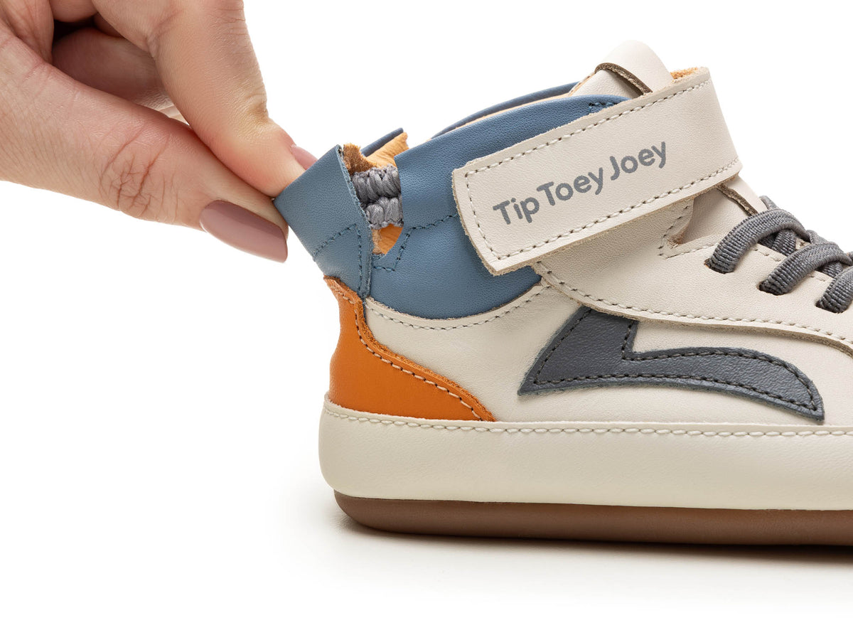Toddler Sneakers Landy High-Top - Tapioca/ Slate Blue/ Tangerine