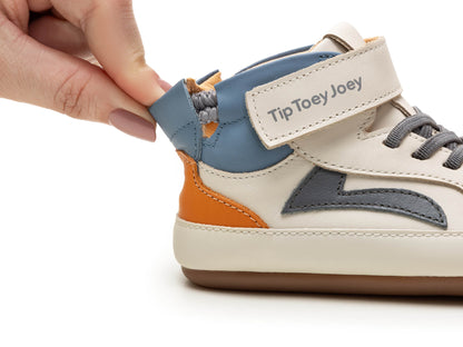 Toddler Sneakers Landy High-Top - Tapioca/ Slate Blue/ Tangerine