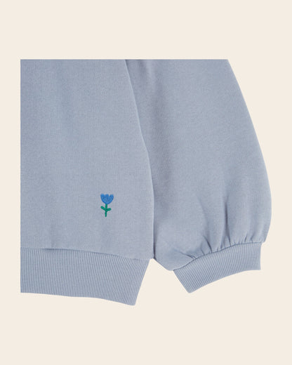 Sweatshirt - Blue Denim Collar