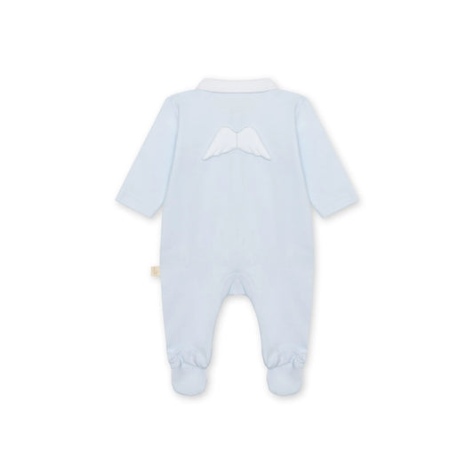 Angel Cotton Footie - Blue