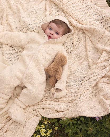 BAILEY FAUX SHEARLING PRAMSUIT - BABY