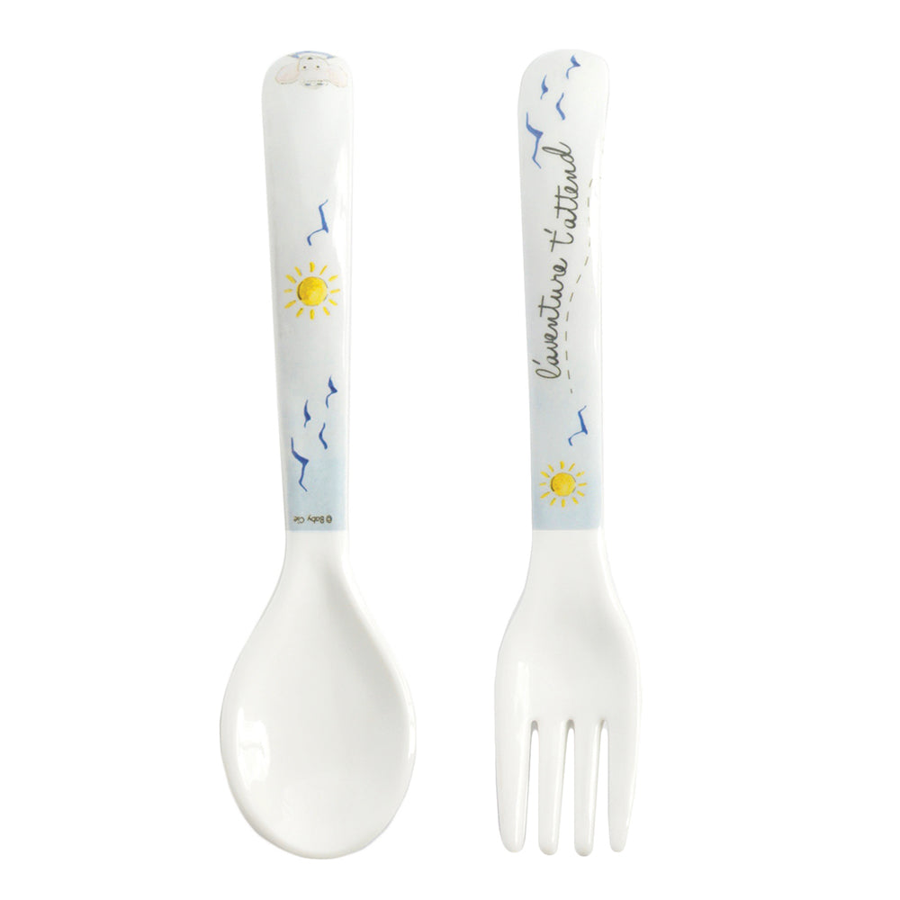 Fork Spoon Set - Sailor, Adenture Awaits