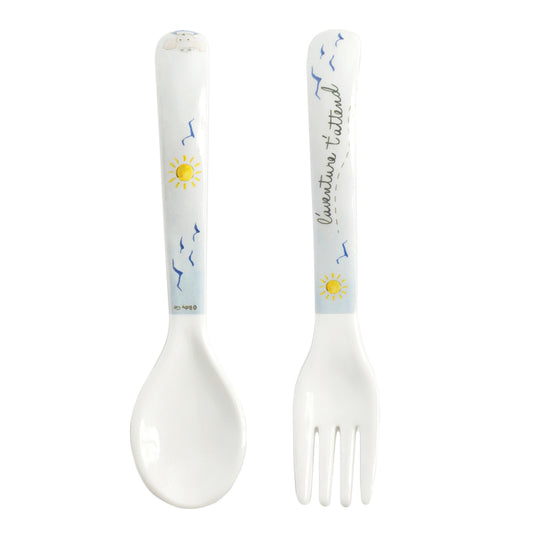 Fork Spoon Set - Sailor, Adenture Awaits