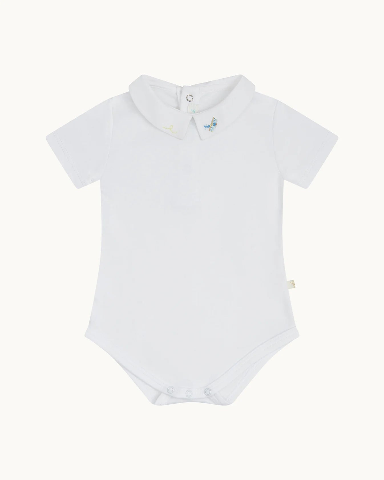 AIRPLANE - EMBROIDERED COLLAR ONESIE