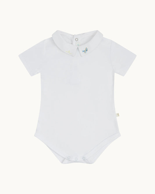 AIRPLANE - EMBROIDERED COLLAR ONESIE