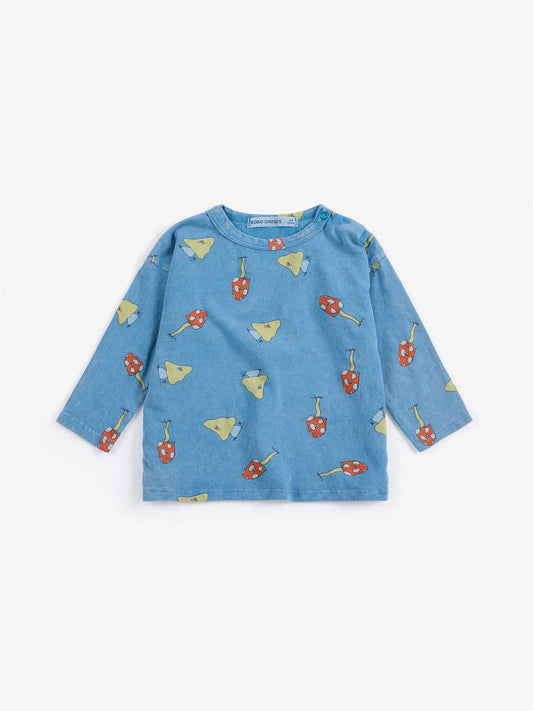 Mush Monster Duo all over T-shirt - Blue