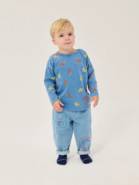 Mush Monster Duo all over T-shirt - Blue