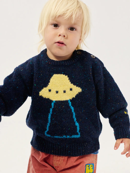 Pixel Abduction jumper - Navy Blue