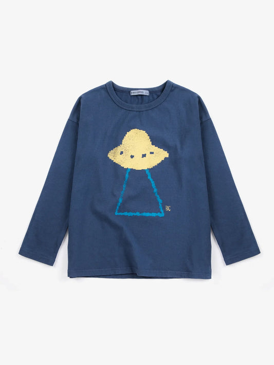 Pixel Abduction T-shirt - Navy Blue