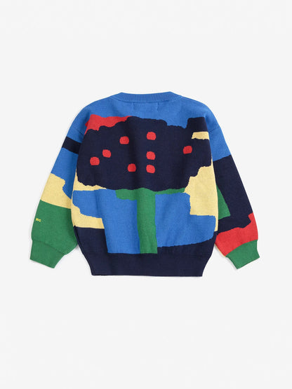 Paint Forest All Over Jacquard Jumper
