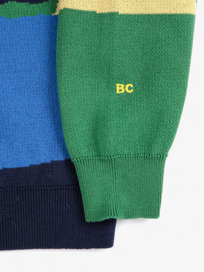 Paint Forest All Over Jacquard Jumper