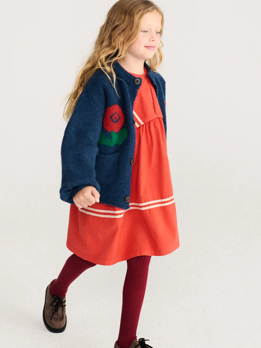 Stamp Bloom cardigan - Midnight Blue