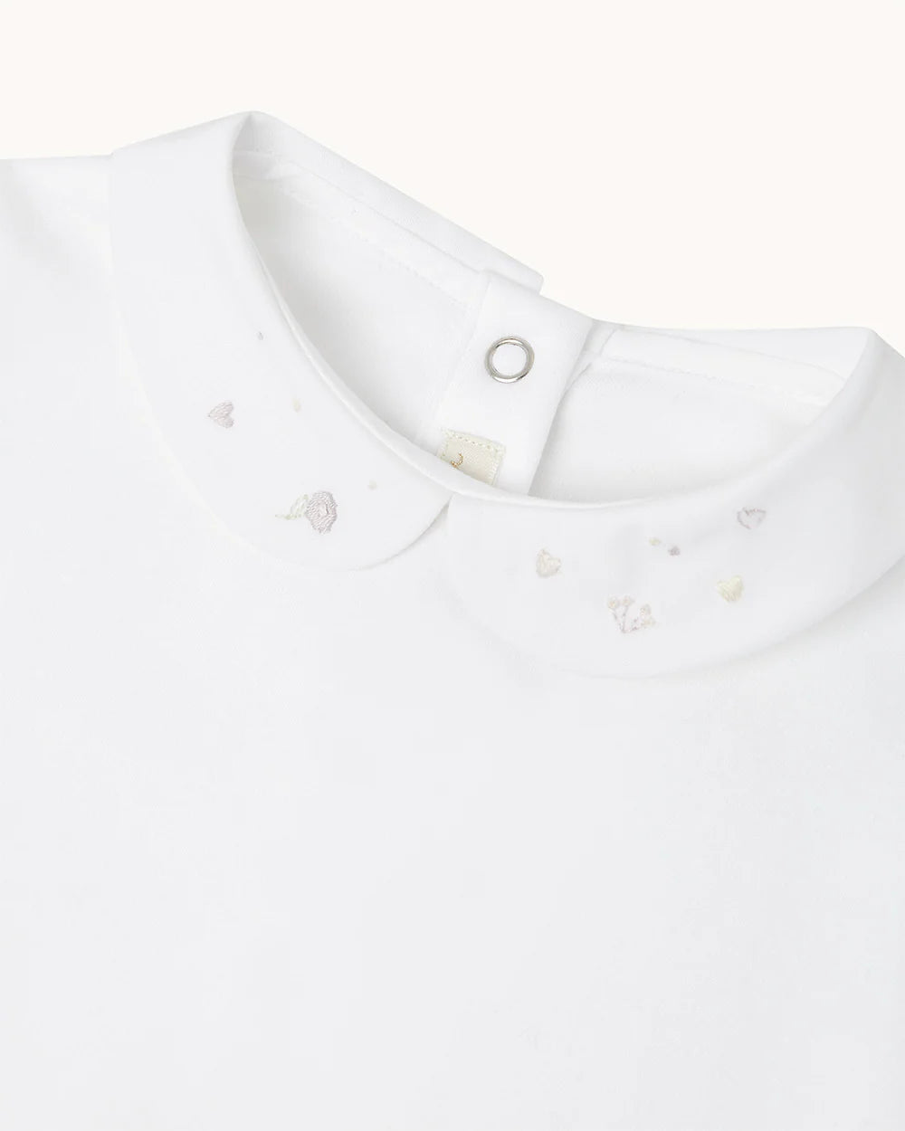 BANKS LONG ATHENA EMBROIDERED COLLAR ONESIE