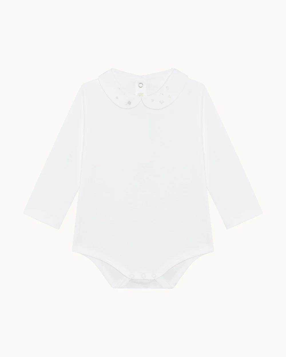 BANKS LONG ATHENA EMBROIDERED COLLAR ONESIE