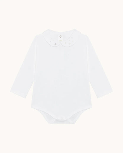 BANKS LONG ATHENA EMBROIDERED COLLAR ONESIE