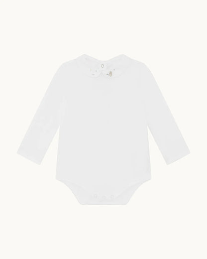 BANKS LONG GOOSE EMBROIDERED COLLAR ONESIE