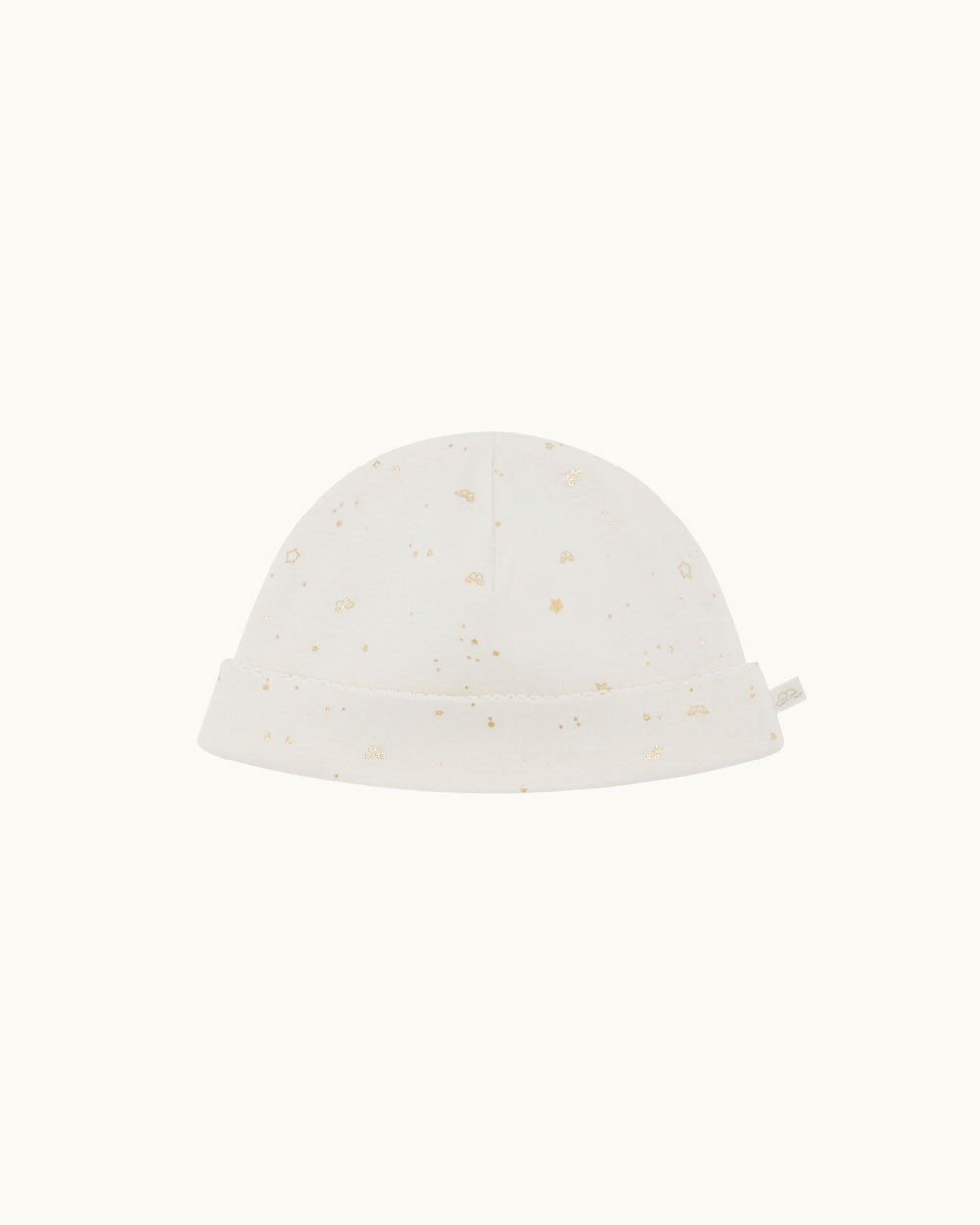 Bay Star & Crown Hat, Mittens & Bib Set - Natural