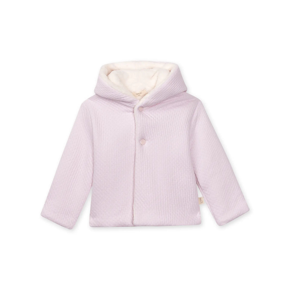 Jacquard Hooded Jacket - Pink