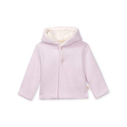 Jacquard Hooded Jacket - Pink