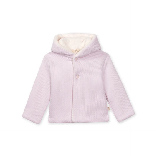 Jacquard Hooded Jacket - Pink