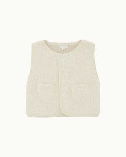 BILLIE FAUX SHEARLING GILET - BABY