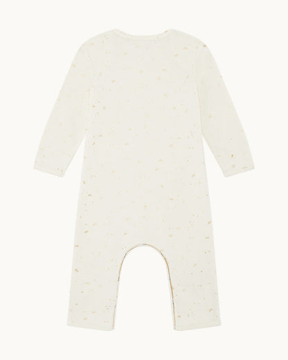 Brooklyn Star & Crown Romper - Natural