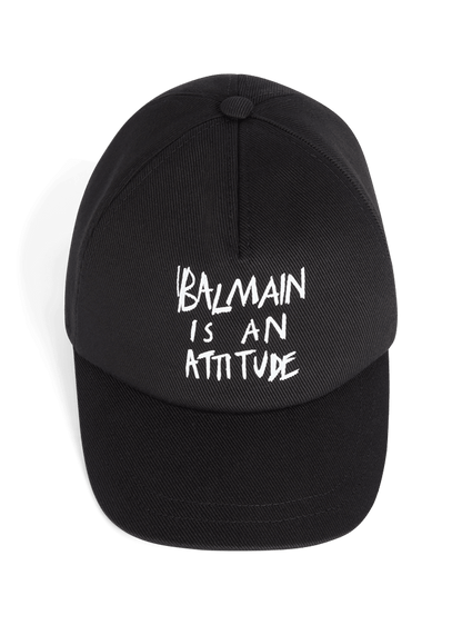 Balmain Attitude printed cap