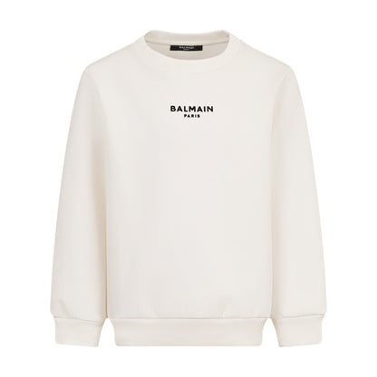 Boy Long Sleeves Sweatshirt With Small Text Logo