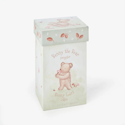Bear Snuggler Plush Security Blanket W/ Gift Box