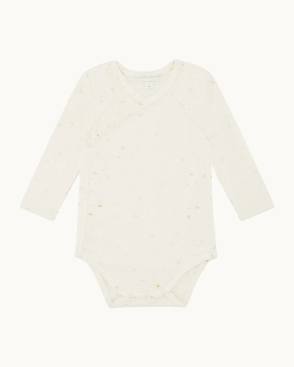 Bellamy Star & Crown Onesie - Natural