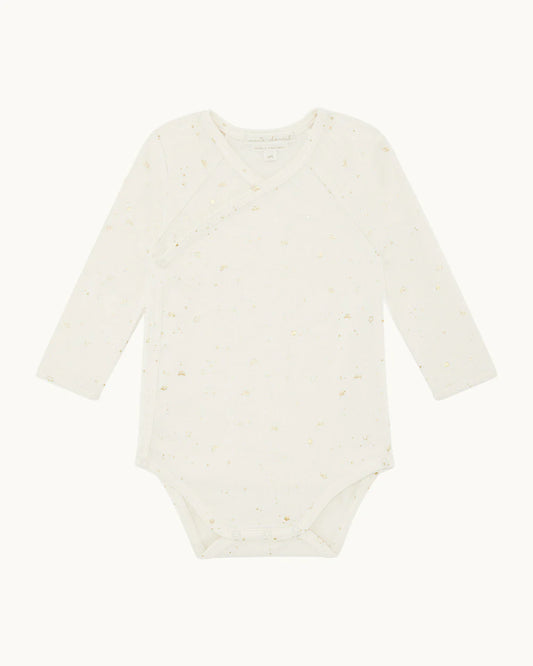 Bellamy Star & Crown Onesie - Natural