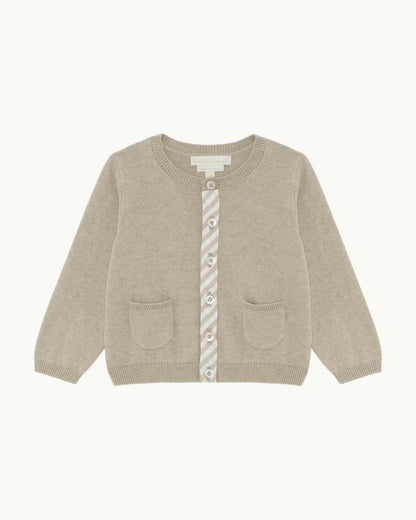 Casey Baby Cardigan - Sepia