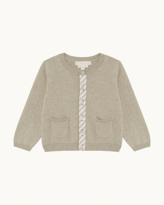 Casey Baby Cardigan - Sepia