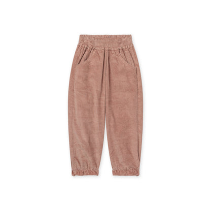 Casual Corduroy Pants - Dusty Rose