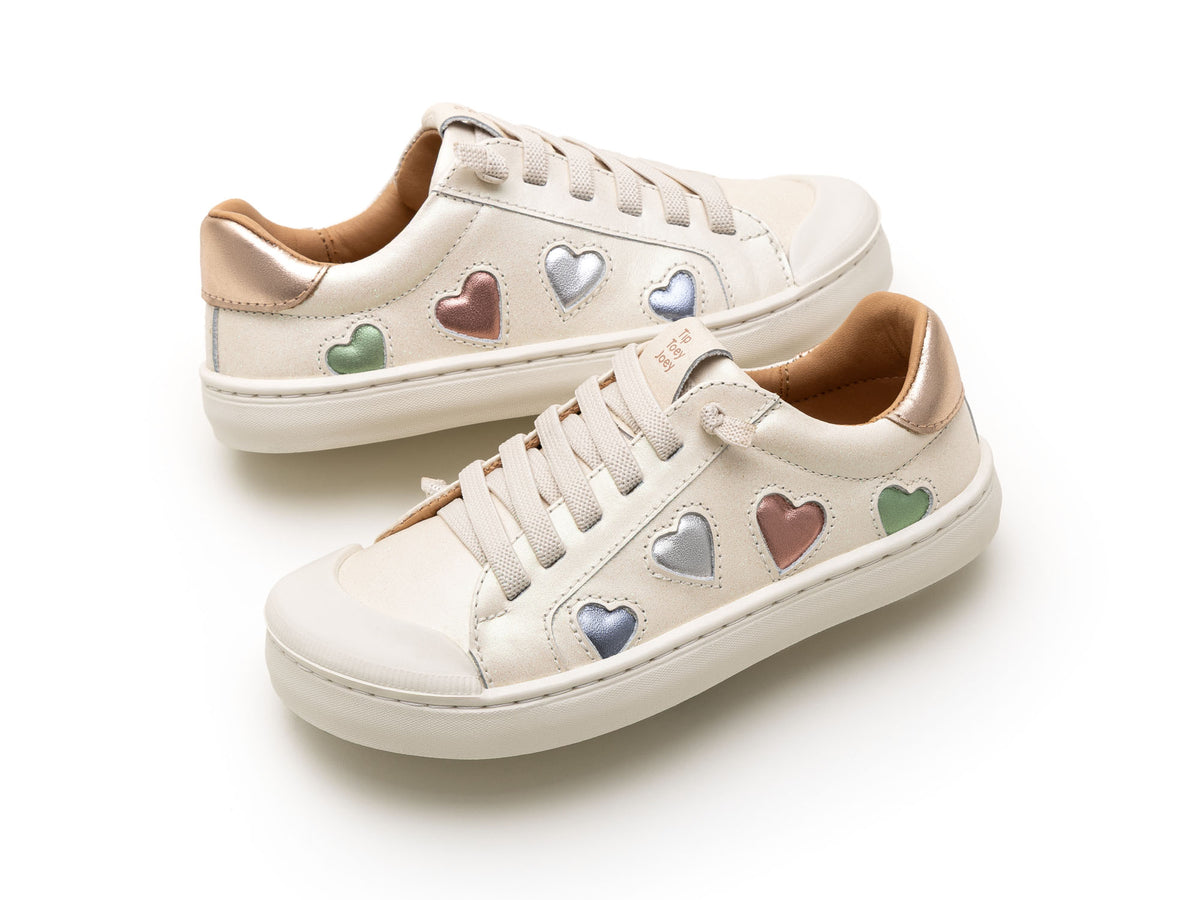 Kid Sneakers Love 4 All - White Dream/ Sterling Silver/ Rose Gold