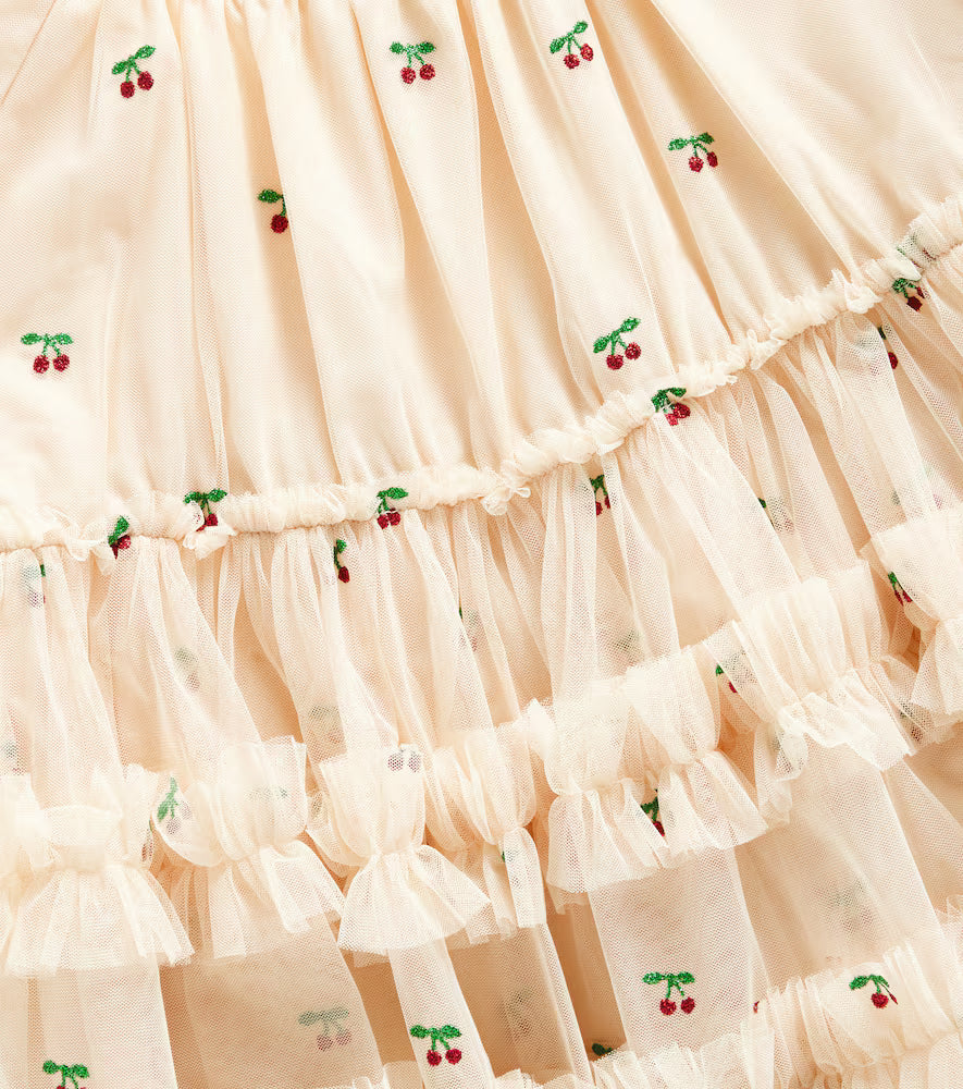 Carli Sequined Tulle Dress - Yellow