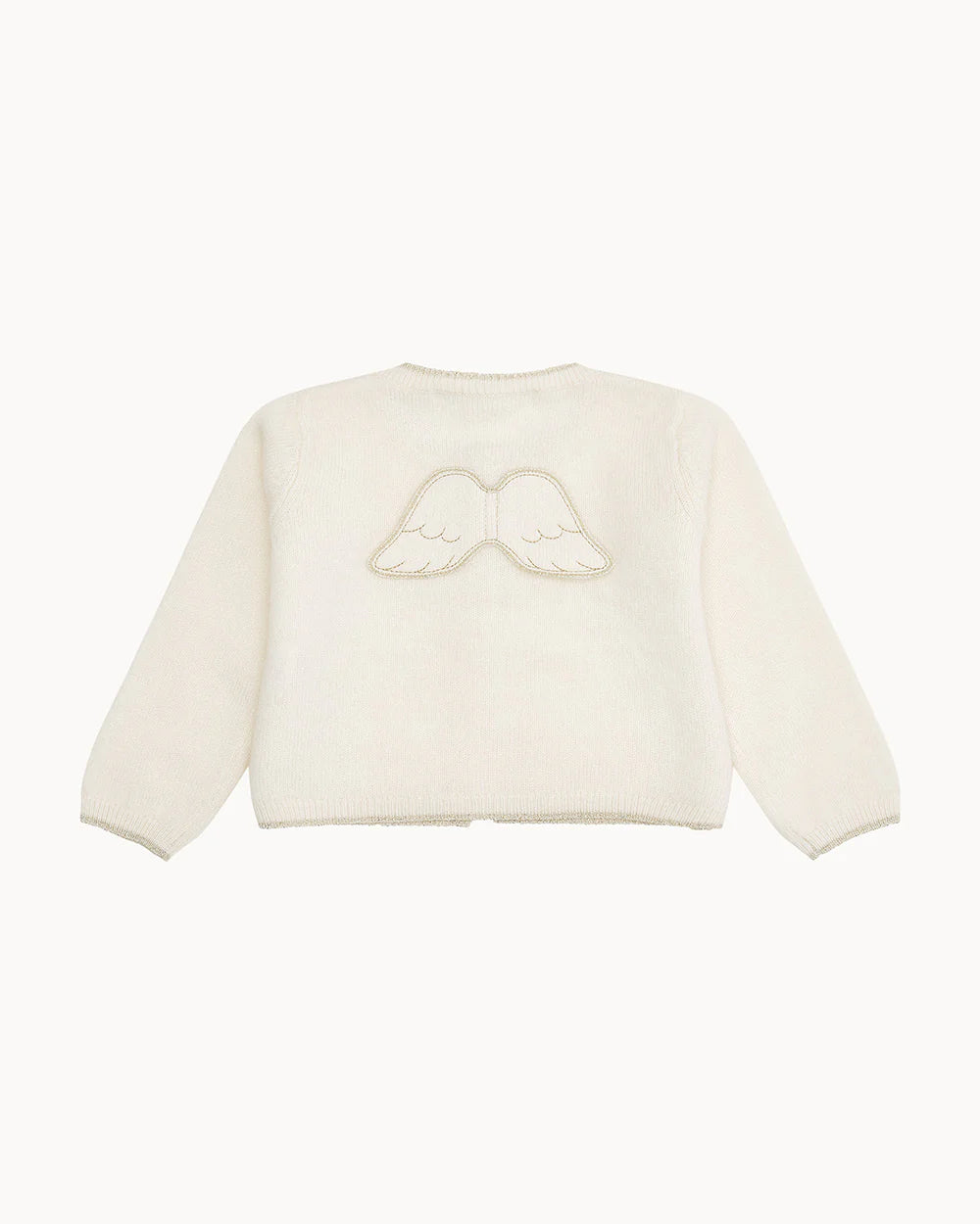 Cassandra Cashmere Angel Wing™ Cardigan - Ivory