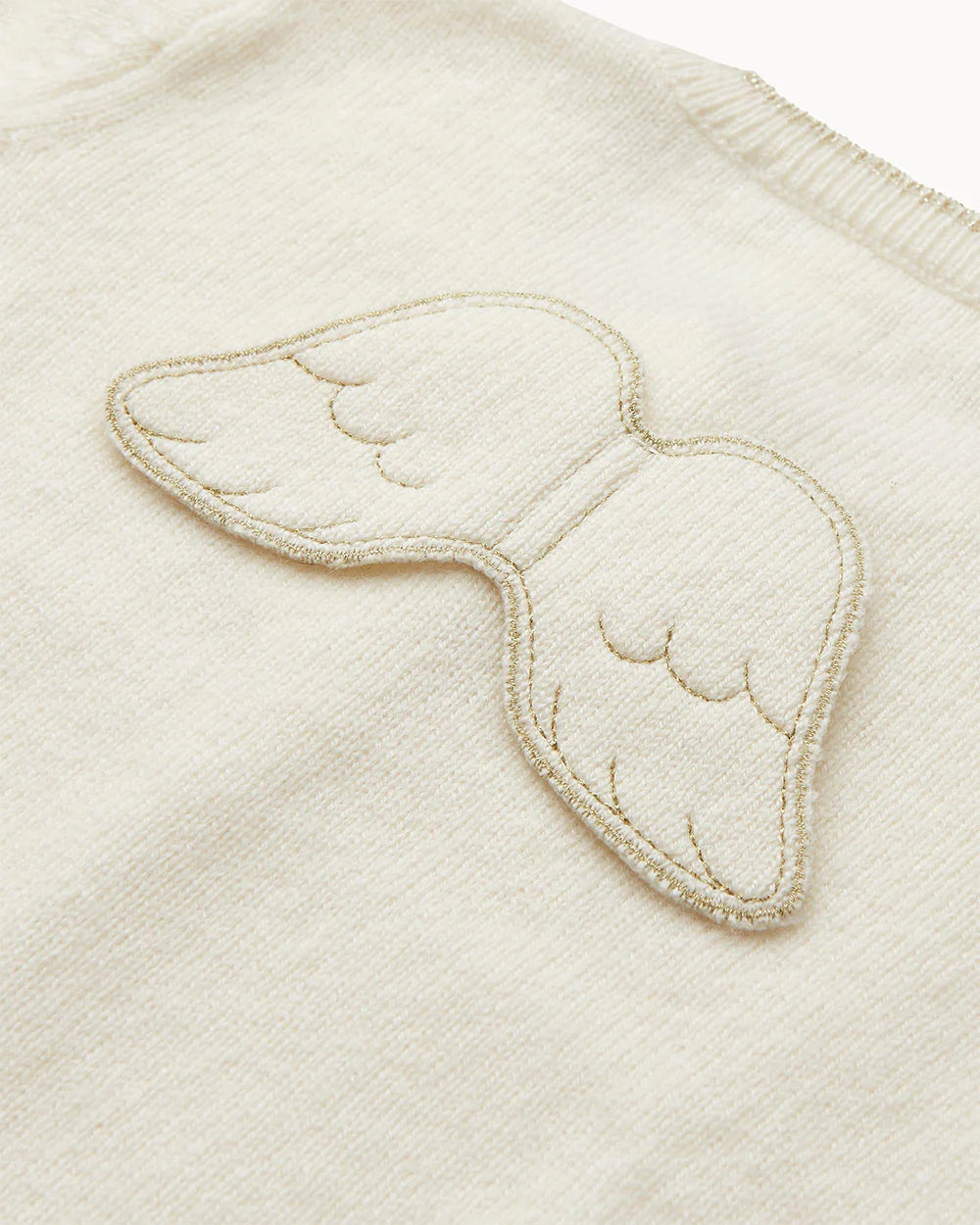 Cassandra Cashmere Angel Wing™ Cardigan - Ivory