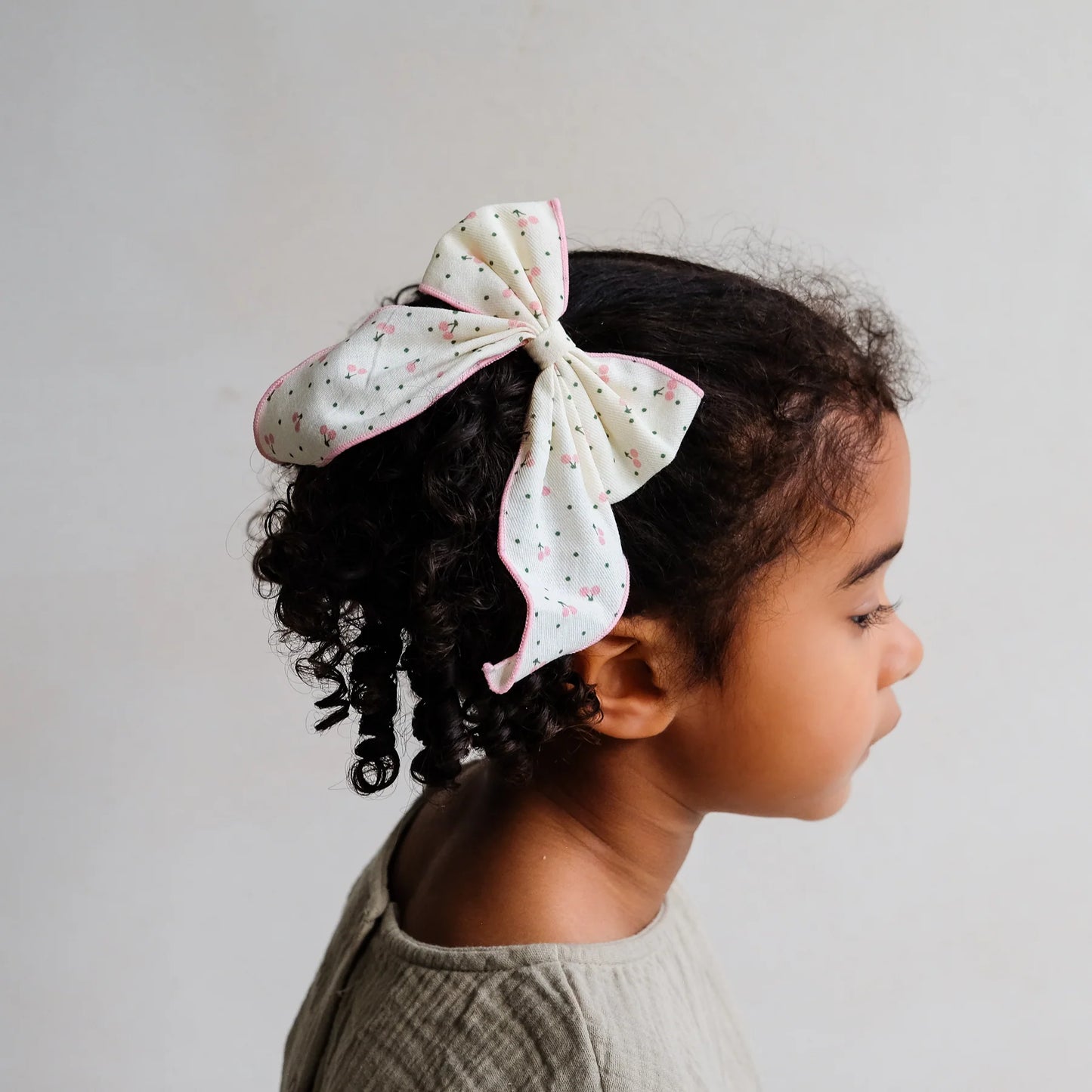 Cherry Print Bow