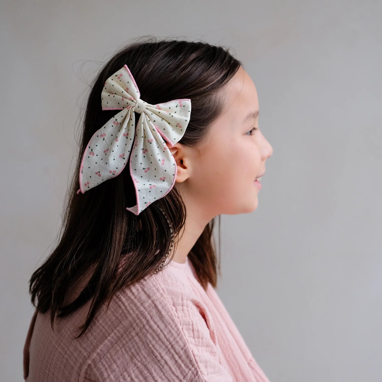 Cherry Print Bow